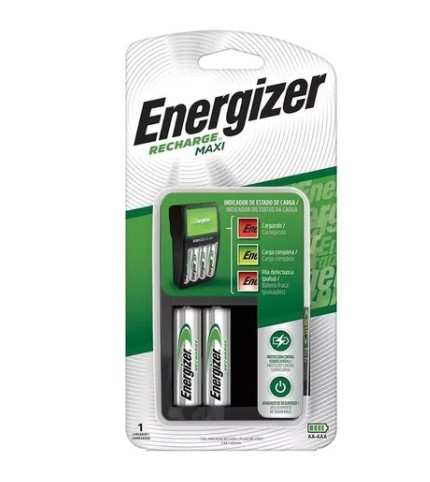 ENERGIZER CMAXI4 CARGADOR DE PILAS AA/AAA 4 SLOTS + 2 PILAS AA 1300 MAH