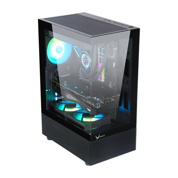 FORMULA V GABINETE GAMER CRYSTAL Z1+ BLACK ATX + 3 FANS FRGB