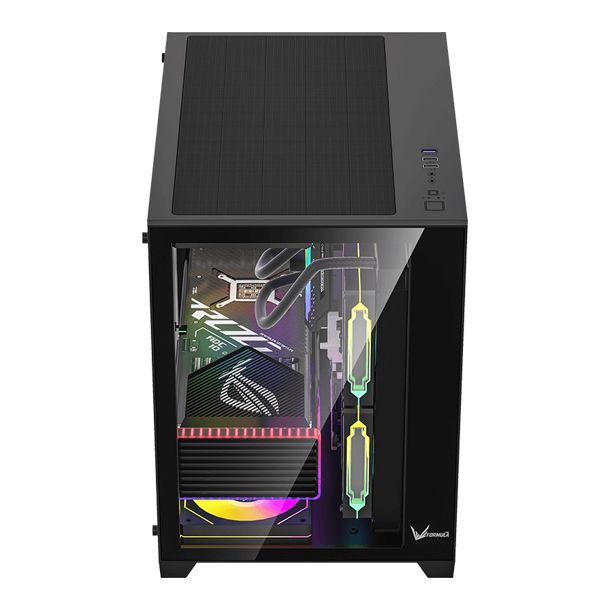 FORMULA V GABINETE GAMER CRYSTAL Z5 BLACK MATX + 1 FAN FRGB