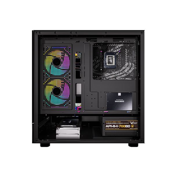 FORMULA V GABINETE GAMER CRYSTAL Z8 COSMIC BLACK ATX + 6 FANS FRGB