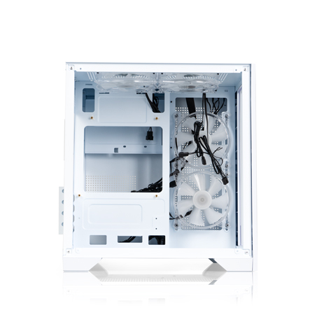 GABINETE MERX GAMER PB-100 + 4 COOLER ARGB WHITE POLAR BEAR