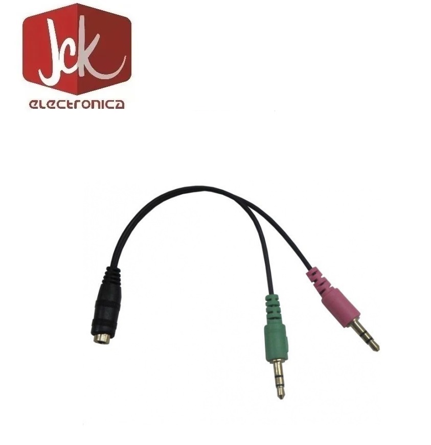 Adaptador Auricular TP-5977 - 2 Stereo macho a hembra de 3 contactos Ps4 a Pc