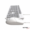 NETMAK NM-KB258-W TECLADO + MOUSE USB BLANCO