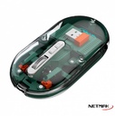 NETMAK NM-M670G MOUSE TRANSPARENTE 2.4GHZ BLUETOOTH 5.0 NEGRO