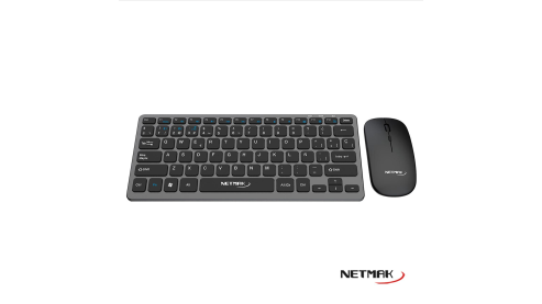 NETMAL NM-KB530 TECLADO + MOUSE 2.4 GHZ + BT RECARGABLE