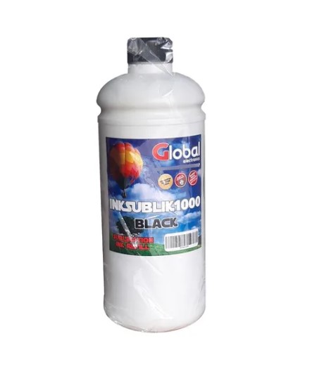 GLOBAL INKSUBLIK1000 TINTA PREMIUM SUBLIMACION BLACK BOTELLA 1000 CM3