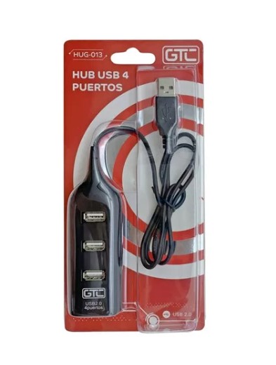 GTC HUG-013 HUB USB 4 PUERTOS MULTIPLICADOR USB 2.0