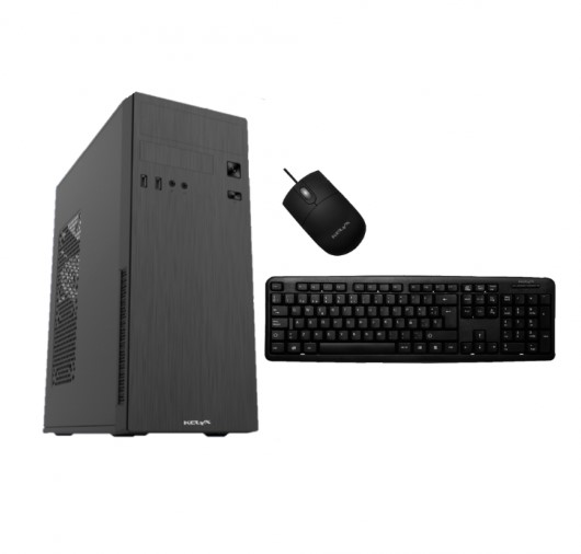 KELYX LC728-12 - KIT PC GABINETE FUENTE 500W TECLADO Y MOUSE