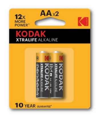 KODAK PILA AA X 2 ALCALINA 1.5V