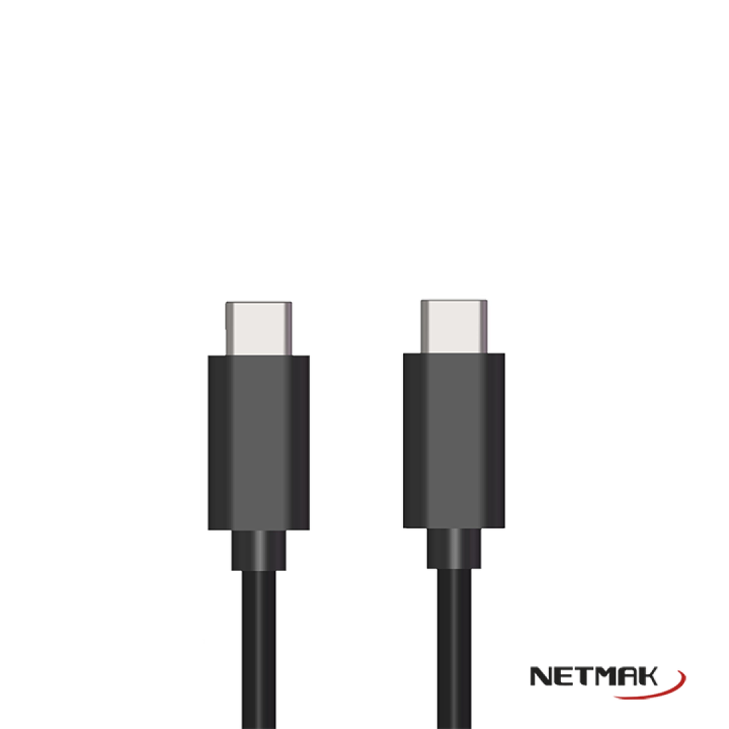 NETMAK CABLE USB-C A USB-C 3A M/M 1MT NM-C57