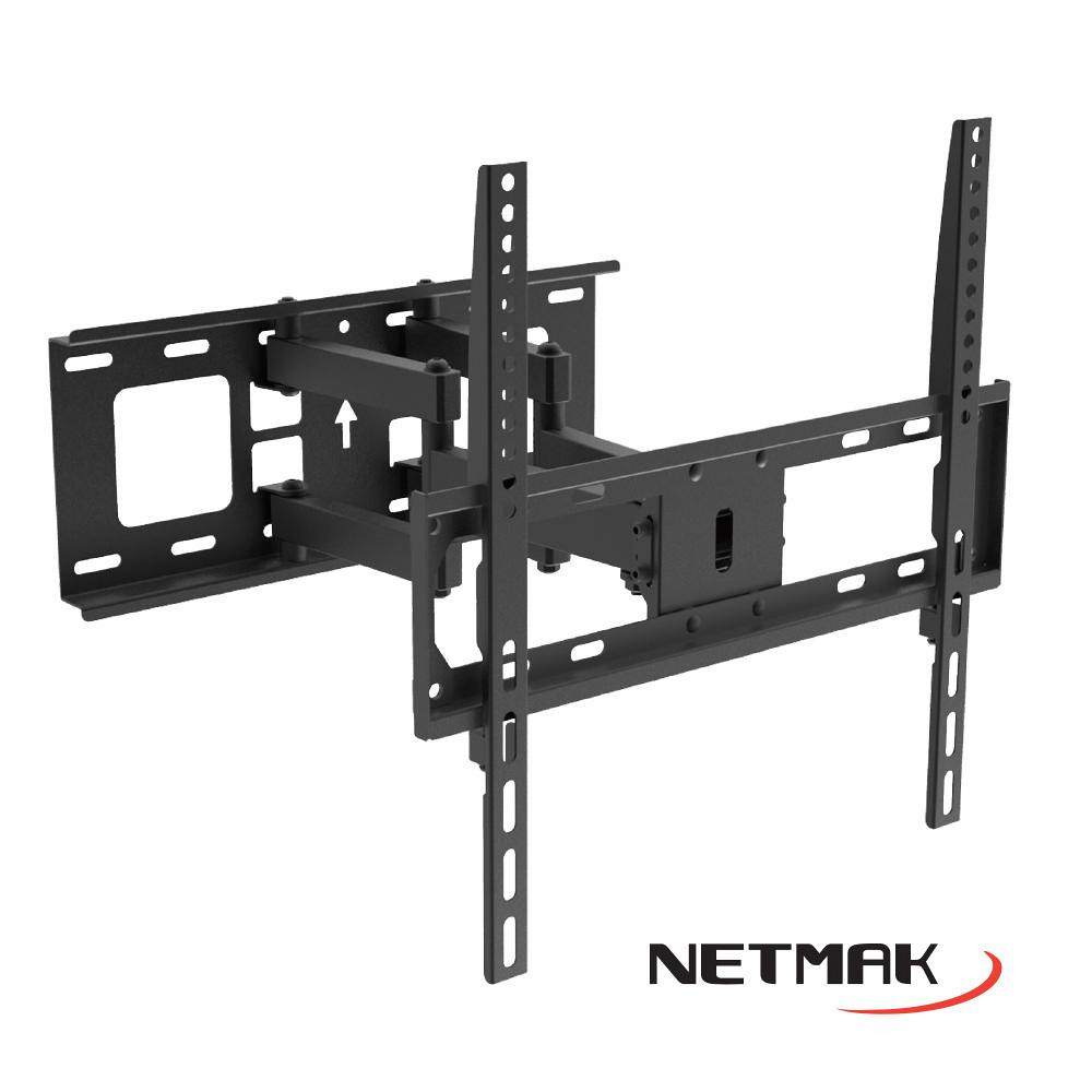 NETMAK NM-ST13 - SOPORTE TV 23"-75" REFORZADO 2 BRAZOS EXTENSIBLE GIRO E INCLINACION