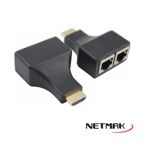 NETMAK NM-C56 EXTENSOR HDMI POR UTP CAT 5E/6 HASTA 30M