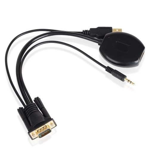 NETMAK NM-C63 - CONVERSOR ADAPTADOR VGA + AUDIO A HDMI