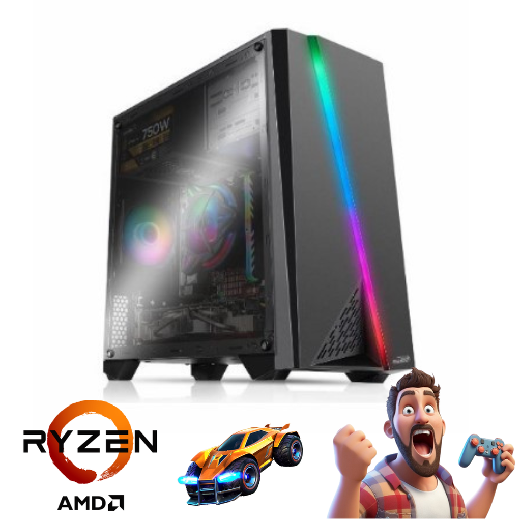 PC GAMER ARMADA RYZEN 7 5700G AM4 32GB RAM M.2 500GB FUENTE 600W 80+ BRONZE FS10 SENTEY