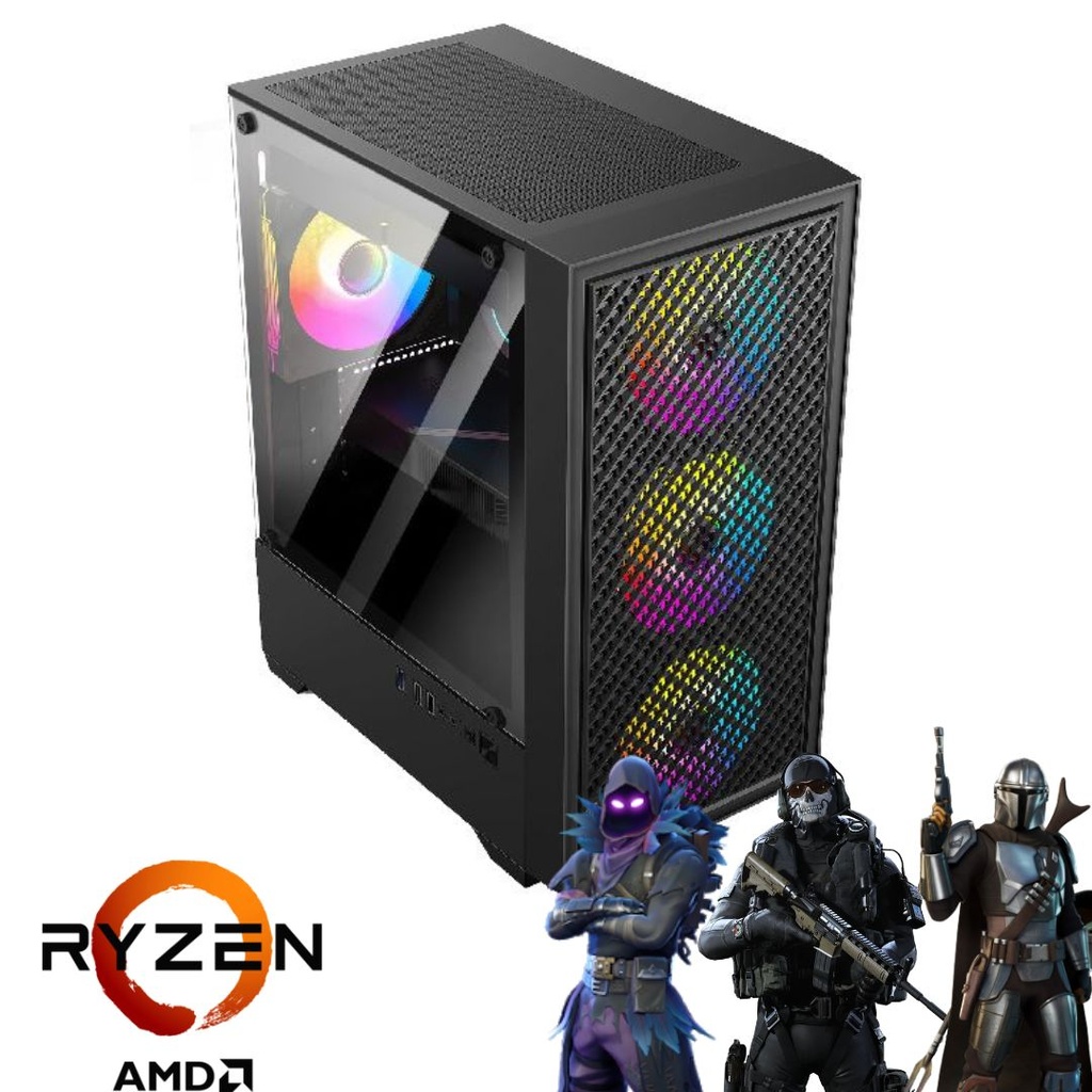 PC GAMER ARMADA RYZEN 7 5700G AM4 16GB RAM M.2 500GB FUENTE 600W 80+ BRONZE SENTEY H12