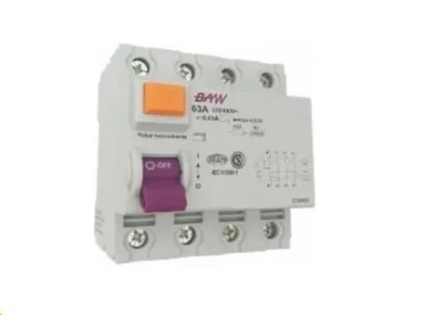 [5192] BAW ID463/030 - INTERRUPTOR DIFERENCIAL 4P 63A 30MA TETRAPOLAR