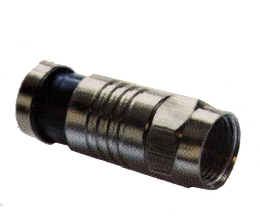 [407] Conector Megalite "F" RG 6 Para exterior Profesional RG6