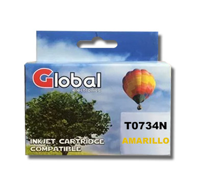 [302] GLOBAL Cartucho alternativo global epson T0734n AMARILLO YELLOW