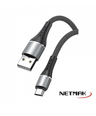 [4495] NETMAK NM-117S CABLE USB A MICRO USB 2A 1M STRONG SERIES