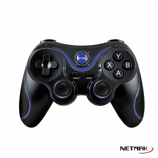 [9469] NETMAK NM-NITRO GAMEPAD ANDROID BT C/SOPORTE PARA PlayStation 3(PS3), PlayStation 4(PS4), Nintendo Switch, PC y Android