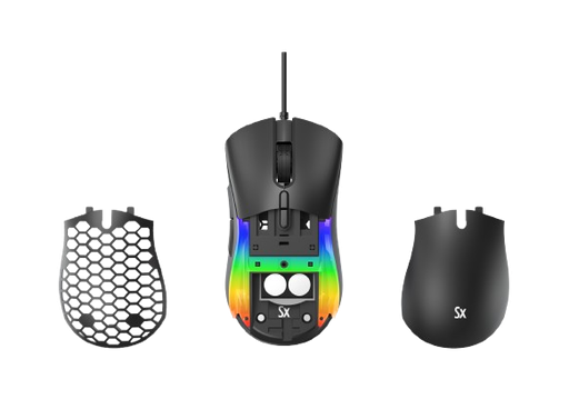 [9564] SOLARMAX MOUSE GAMER RGB USB NEGRO GM06B