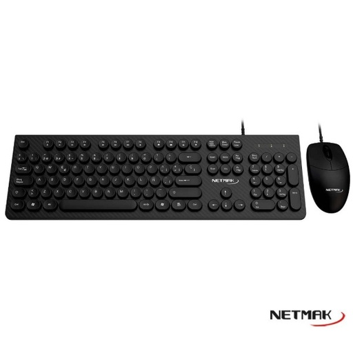 [10009] NETMAK NM-KB258 TECLADO + MOUSE USB NEGRO