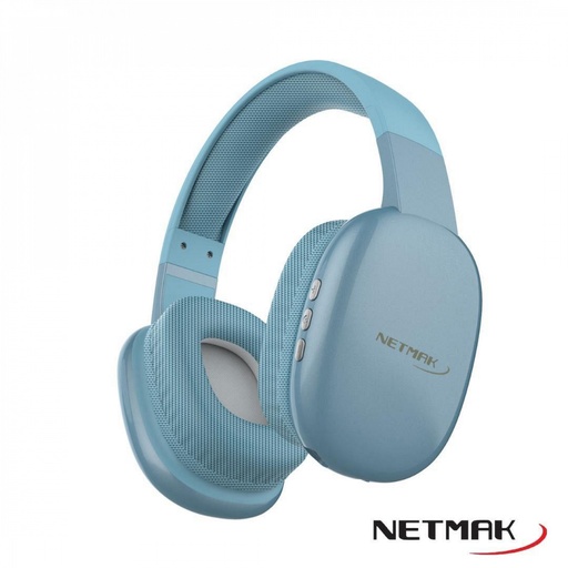 [8722] NETMAK NM-VOLT-B - AURICULAR VINCHA BLUETOOTH DUAL AZUL